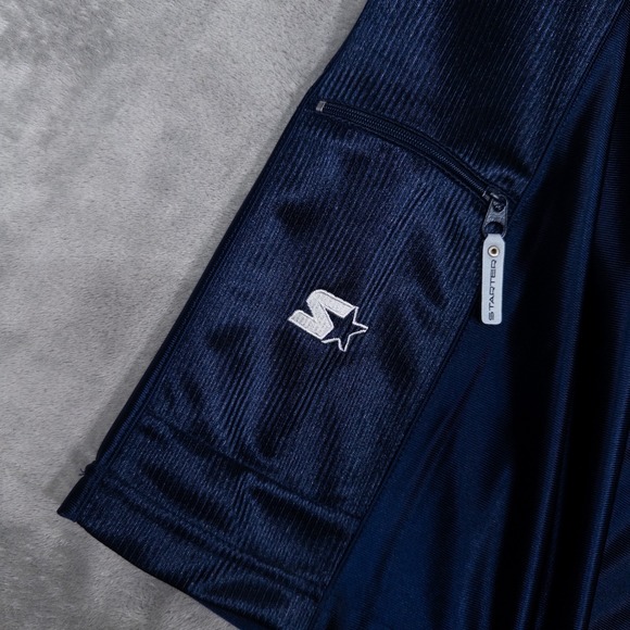 Vintage Starter Dazzle Jersey S 34-36 Blue NWT Deadstock Y2K Basketball Tank - Picture 6 of 10